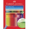 Spalvoti akvareliniai pieštukai Faber-Castell Colour Grip, 36 spalvos, tribriauniai