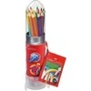 *Spalvotų pieštukų rinkinys Faber-Castell Grip raketa, 15 spalvų