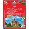 Spalvoti pieštukai Faber-Castell Castle, 24 spalvos