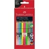 Faber-Castell - 12 spalvotų pieštukų su specialiu laikiklio užsegimu, pastelinės-neoninės spalvos dėžutėje (201569)