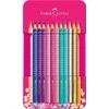 Faber-Castell - Sparkle spalvotas pieštukas, 12 vnt skardinėje dėžutėje (201737)