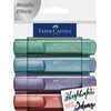 Faber-castell 1546 Metallic Creative Studio žymekliai, 4 vnt.
