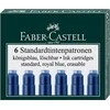Rašalo kapsulės Faber-Castell, 6vnt., mėlynos spalvos