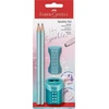 Faber-Castell Pieštukas 2 vnt. + trintukas + drožtukas Sparkle Cosmic turkio spalvos