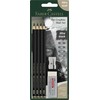 Faber-Castell Ołówki Pitt Graphite Matt 4vnt. su gumką i temper