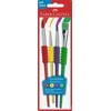 Teptukų rinkinys Faber-Castell soft touch, 4vnt/pak, nr.2,6,10,12