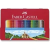 Faber-Castell – spalvoti pieštukai šešiakampė skarda 36 vnt (115886)