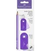 *Pieštukų rinkinys Faber-Castell Jumbo Sparkle, su drožtuku ir trintuku, violetinės spalvos