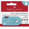 Drožtukas Faber-Castell Sleeve, su konteineriu, 2-jų skylučių, kairiarankiams, blisteryje