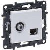 TV / UTP 6 lizdas Niloe Step Legrand 863177 (baltas)