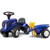 Falk Traktorius su Priekaba Baby New Holland Mėlynas nuo 1 metų