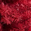 Falk Juletræ sztuczny wąski PVC ''BLING'' kl. C 180 x 68 cm. u/lys, ciemnoczerwony, NORDIC WINTER (780-187)
