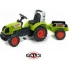 Vaikiškas pedalinis traktorius Falk Claas 1040AB, su priekaba, žalias