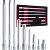 Falontech Prailgintuvų su lankstu rinkinys 1/4'' 3/8'' 1/2'' CrV 9 vnt. (12)