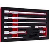 Falontech Prailgintuvų su lankstu rinkinys 1/4'' 3/8'' 1/2'' CrV 9 vnt. (12)