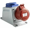 Famatel Fiksuotas lizdas 16A 5P 400V + GS IP54 lizdas su kontaktu 23606F