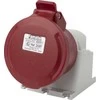 FAMATEL Fiksuotas lizdas 32A 5P 400V raudonas IP44 ECO SpeedPRO 23397