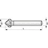 Grąžtas Baildon DIN 6527 K FWK4K 8 mm karbido freza, VHM TiAlN, Z4, 58–9 mm