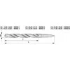 Wiertło Baildon DIN 6537 K WK3 15 mm karbido grąžtas, VHM TiAlN, 115–65 mm