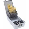 Fanar grąžtas GRĄŽŲ RINKINYS NWKA FI 1.00-10.00MM 24PC CZW-24 HSSE TIN INOX