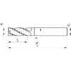 „Fanar SHNK MILLING CARBON FI 16.0 48/92 Z4 HA16 VHM AL 445 445“