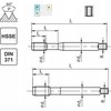 Fanar UNF sriegis No10-32 DIN-371B (2B) HSSE 800