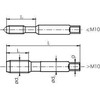 Carruzzo Sriegiklis M 3 NGMM/3-P DIN-352 (6HX) HSSE TIN INOX