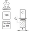 Fanar NarynkaUNC 7 / 16- 14 DIN- 22568 (2A) HSS 800 (N1- 121001- 4130)