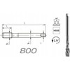 Fanar TAP M12 DIN-376C L40 LH (6H) HSSE 800