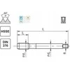 Fanar Sriegimo sriegiklis M16 DIN-376C L40 LH (6H) HSSE 800