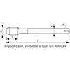 Fanar Sriegiklis G 1/4" DIN-5156B HSSE TN 800X