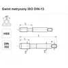 Fanar sriegis M 4 NGMM / 2 DIN-352 // 2 LH (6H) HSS - A1-260001-0040