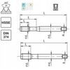 Fanar UNF SIŪLAS 1 / 2-20 DIN-374C R40 (2B) HSSE 800