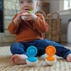 Fat Brain Toys Teether Dimpl Wobl Oranžinis