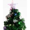Fééric Lights and Christmas Star Dirbtinė Kalėdų eglutė su lemputėmis ir žvaigžde, 120 cm