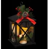 Fééric Lights and Christmas Žibintas su trimis žvakėmis ir šakelėmis, LED