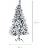 Fééric Lights and Christmas Dirbtinio sniego dengta Kalėdų eglutė, 150 cm
