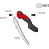 Felco RANKINIS Pjūklas MEDIENAI 240mm