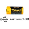 Fenix USB akumuliatorius ARB-L16UP (16340 RCR123 700 mAh 3,6 V)