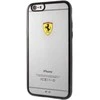 Ferrari Harddėklas FEHCP6BK Apple iPhone 6/6Sracing shield skaidrus juodos spalvos