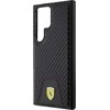 Ferrari FEHCS24LN3 PUK S24 Ultra S928 juodos spalvos kietas dėklas Carbon Stitched Bottom