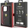 Ferrari FEHCP15LPTWK Apple iPhone 15 Pro 6.1″ juodos spalvos kietas dėklas Twist Metal Logo