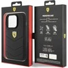 Ferrari FEHCP15LRDUK Apple iPhone 15 Pro 6.1″ juodos spalvos kietas dėklas Quilted Metal Logo