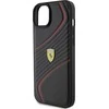 Ferrari FEHCP15MPTWK Apple iPhone 15 Plus /14 Plus 6.7″ juodos spalvos kietas dėklas Twist Metal Logo