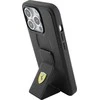 Ferrari FEHCP15SGSPSIK Apple iPhone 15 / 14 /13 6.1″ juodos spalvos kietas dėklas Grip Stand Metal Logo