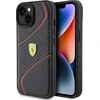 Apple iPhone 15 Ferrari dėklas Twist Metal Logo (FEHCP15SPTWK) juodos spalvos