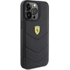 Ferrari FEHCP15XRDUK Apple iPhone 15 Pro Max 6.7″ juodos spalvos kietas dėklas Quilted Metal Logo