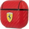 Ferrari FESA3CARE AirPods 3 dėklas red On Track PU Carbon