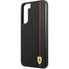 Samsung Galaxy S22 Plus Ferrari dėklas On Track Carbon Stripe (FESAXHCS22MBK) juodos spalvos