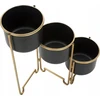 Ferretti Metaliniai gėlių vazonai ant sulankstomo stovo, aukštis 55 cm